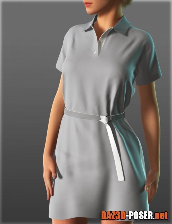 Dawnload Short Sleeve Shirt Dresses for Genesis 2 Female(s) for free