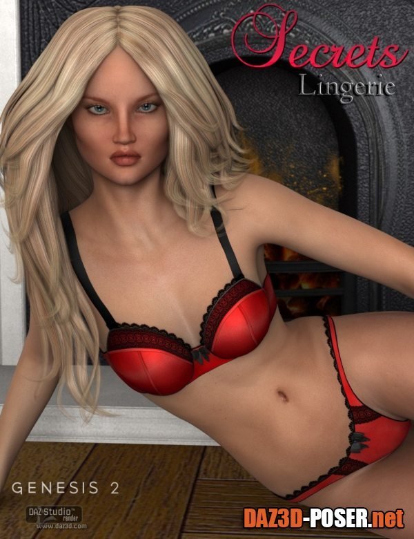 Dawnload Secrets Lingerie for Genesis 2 Female(s) for free
