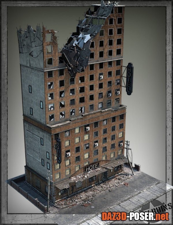 Dawnload City Ruins Building 02 for free