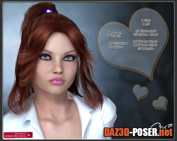 Dawnload Cora Hair for V4 for free