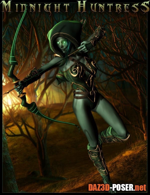 Dawnload Midnight Huntress for Genesis 2 Female(s) for free
