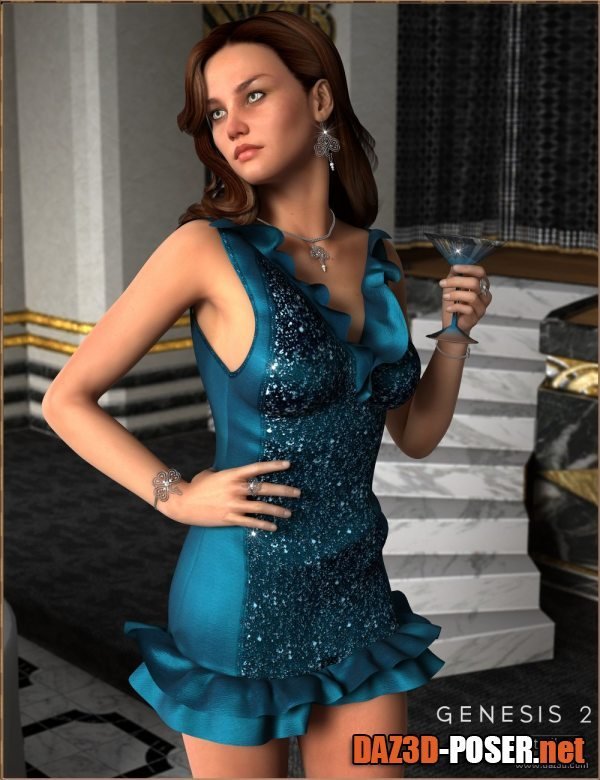 Dawnload Cocktail Hour Dress for Genesis 2 Female(s) for free