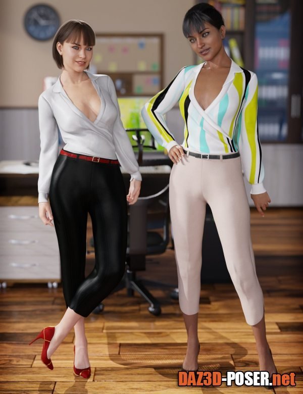 Dawnload dForce Office Chic Outfit Textures for free
