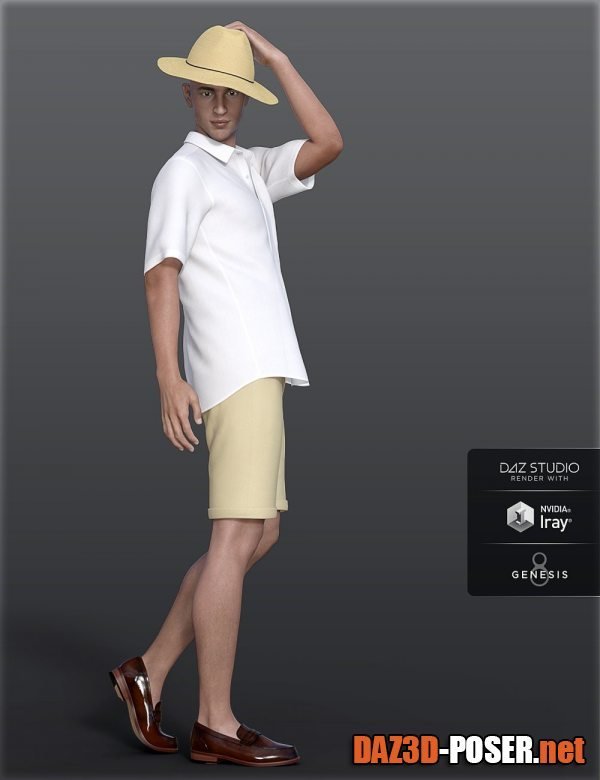 Dawnload dForce H&C Summer Casual Outfits for Genesis 8 Male(s) for free