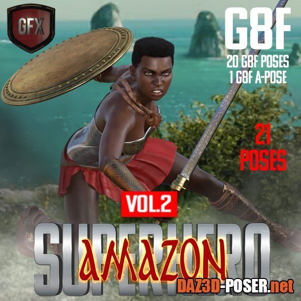 Dawnload SuperHero Amazon for G8F Volume 2 for free