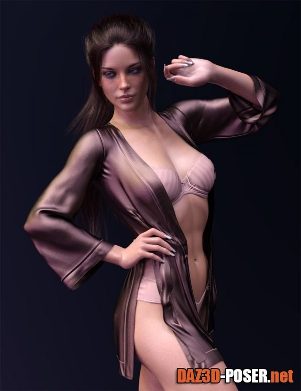 Dawnload dForce X-Fashion Kimono Lingerie Set for Genesis 8 Females for free