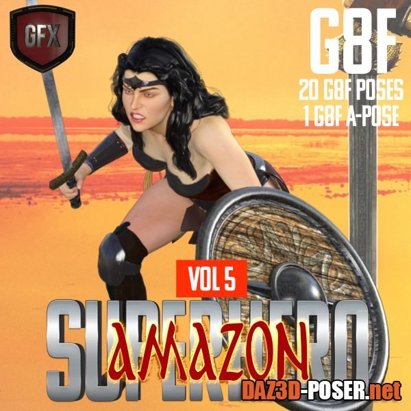Dawnload SuperHero Amazon for G8F Volume 5 for free