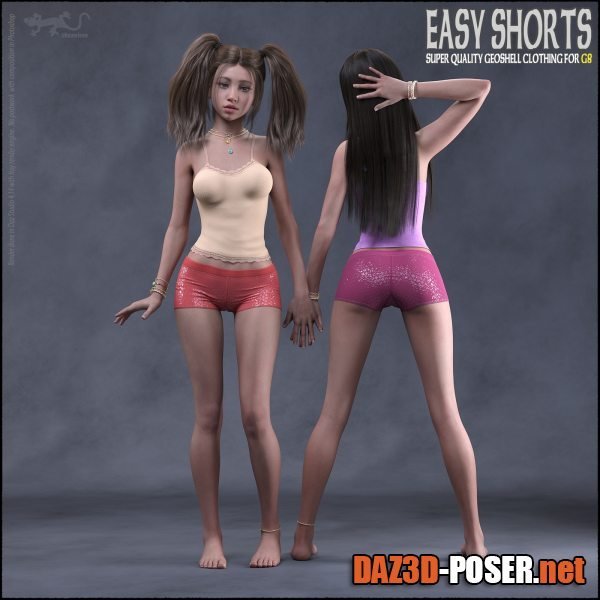 Dawnload Easy Shorts for Genesis 8 for free