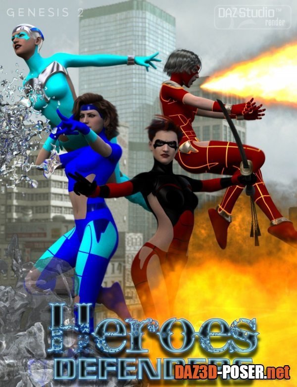 Dawnload Heroes Defenders Poses for Genesis 2 Female(s) for free