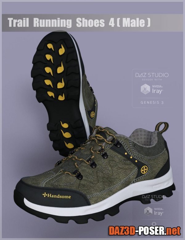 Dawnload Trail Running Shoes 4 for Genesis 3 and 8 Male(s) for free
