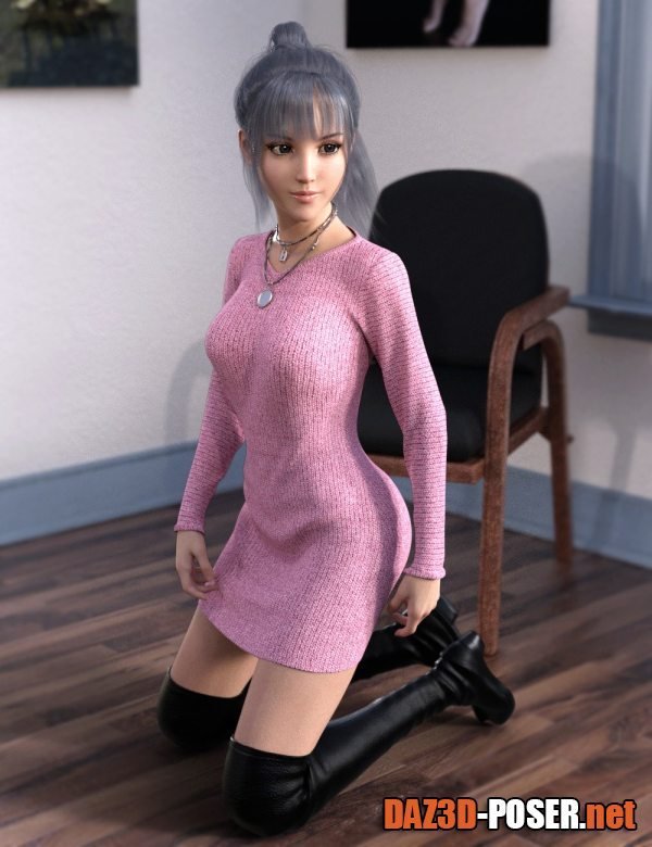 Dawnload dForce Knit One Piece Outfit for Genesis 8 Females for free