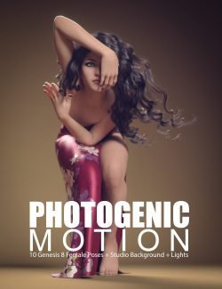 Photogenic Motion for Genesis 8 Female Poses + Studio Set