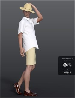 dForce H&C Summer Casual Outfits for Genesis 8 Male(s)