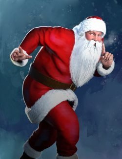 Santa Laughing Animation for Genesis 8 Males
