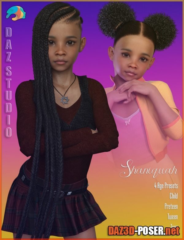 Dawnload Shaniquah for Genesis 3 and 8 Female for free