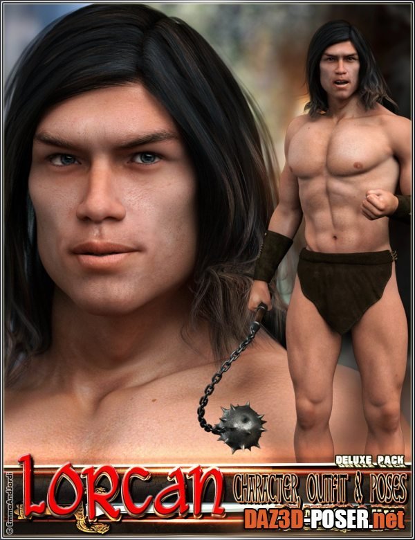 Dawnload EJ Lorcan Deluxe Pack For Genesis 8 Male: Character, Outfit, and Poses for free