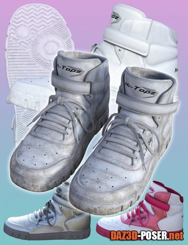Dawnload Hi-Topz Sneakers for Genesis 8 Female for free