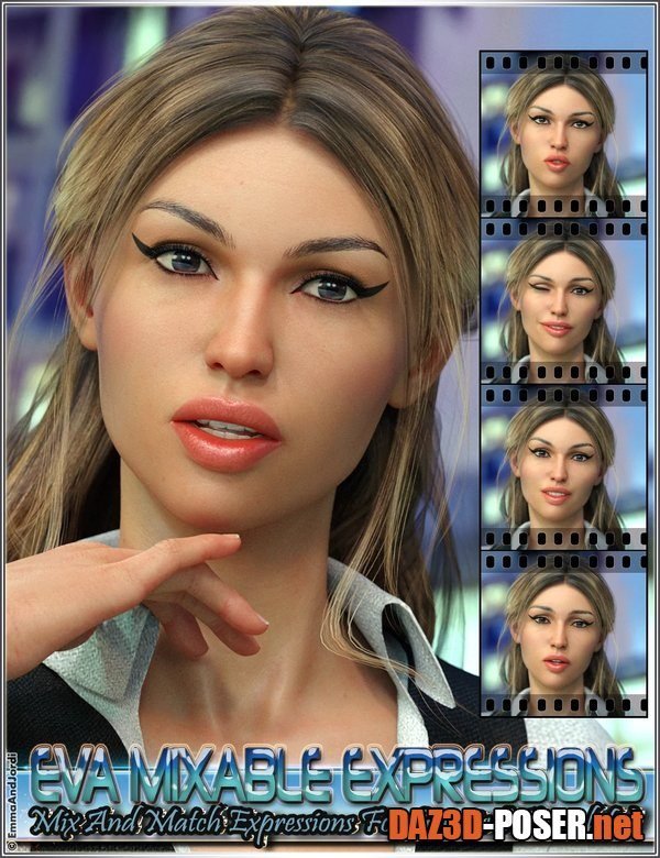 Dawnload Eva Mixable Expressions for Genesis 8 Female(s) for free