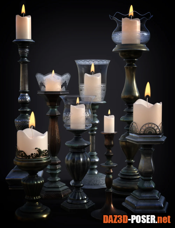Dawnload B.E.T.T.Y. Vintage Decor 01 Candlesticks for free