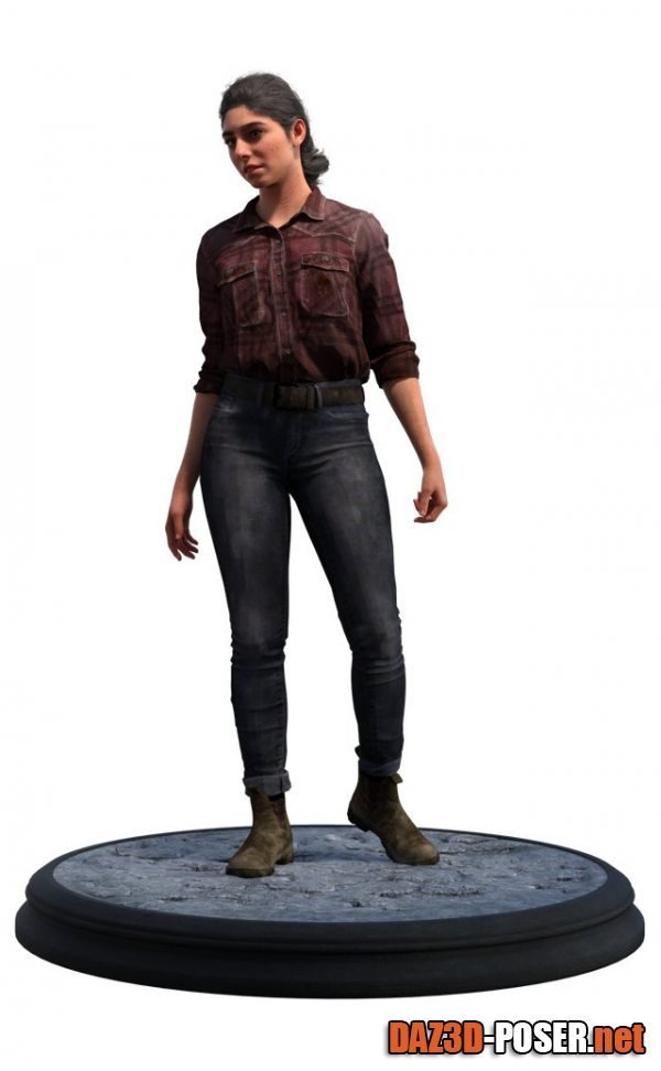 Dawnload TLoU2 Dina for G8F The Farm Daz Outfit for free
