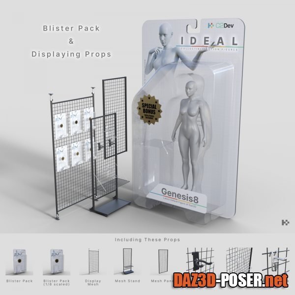 Dawnload Blister Pack and Displaying Props for free