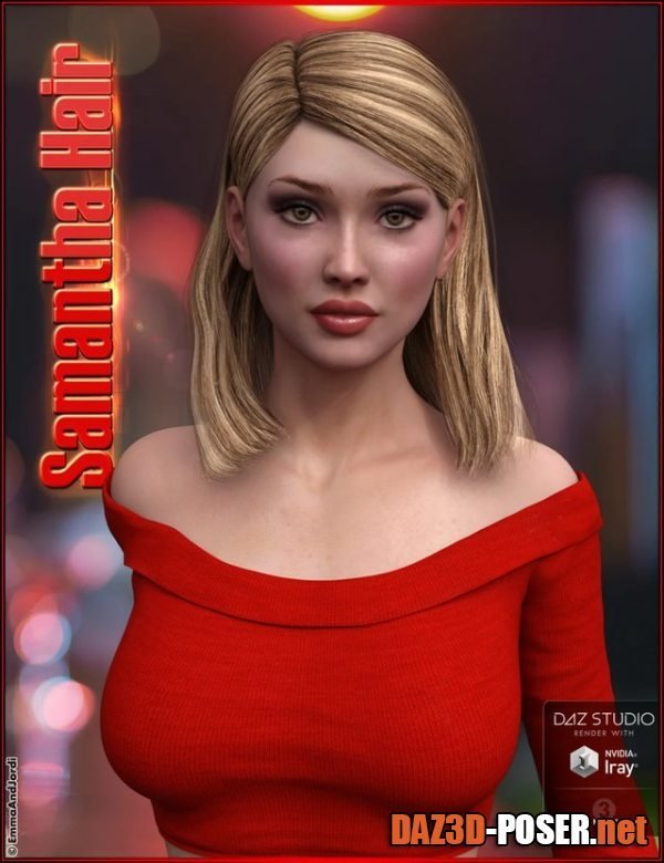 Dawnload Samantha Hair For Genesis 3 Female(s) for free