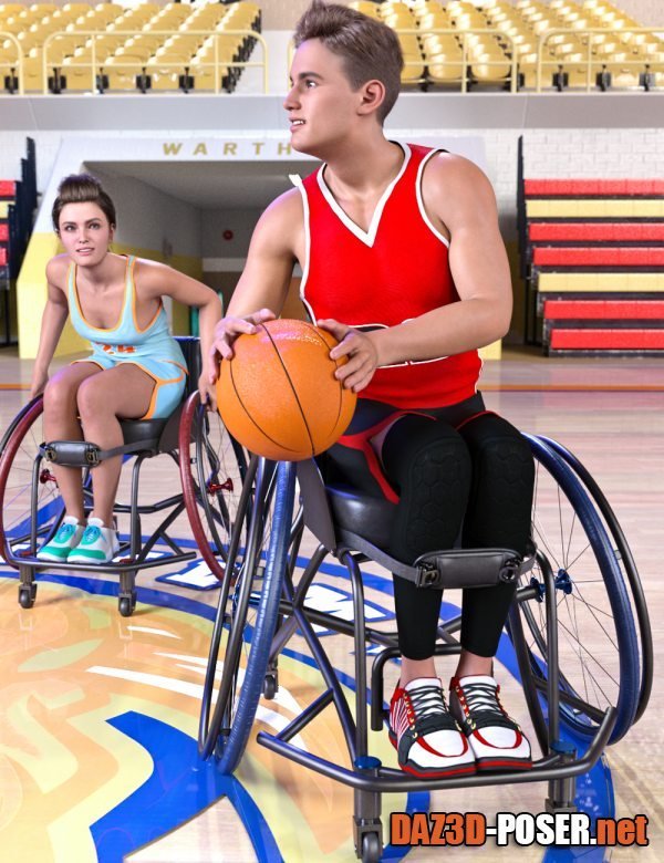 Dawnload Z Sport Wheelchair and Poses for Genesis 8.1 for free