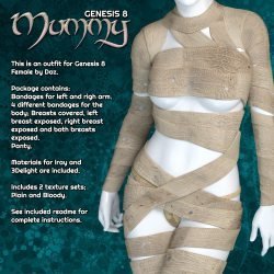 Exnem Mummy for Genesis 8 Female