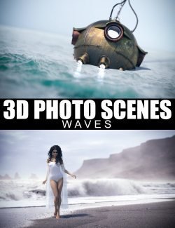 3D Photo Scenes - Waves