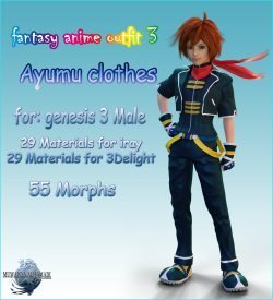 Fantasy-Anime-Outfit 3 _ Ayumu clothes_ for G3
