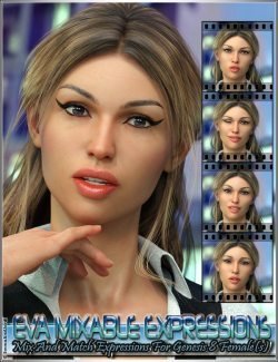 Eva Mixable Expressions for Genesis 8 Female(s)