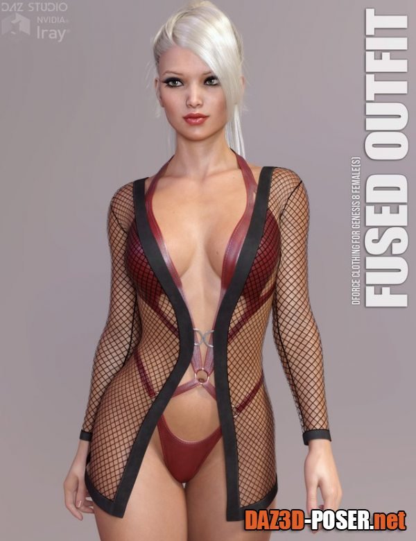 Dawnload dForce Fused Outfit for Genesis 8 Females for free