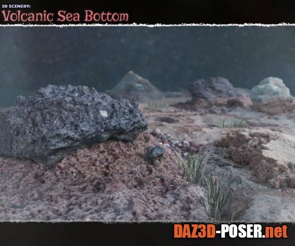 Dawnload 3D Scenery: Volcanic Seabottom for Poser and Daz Studio for free