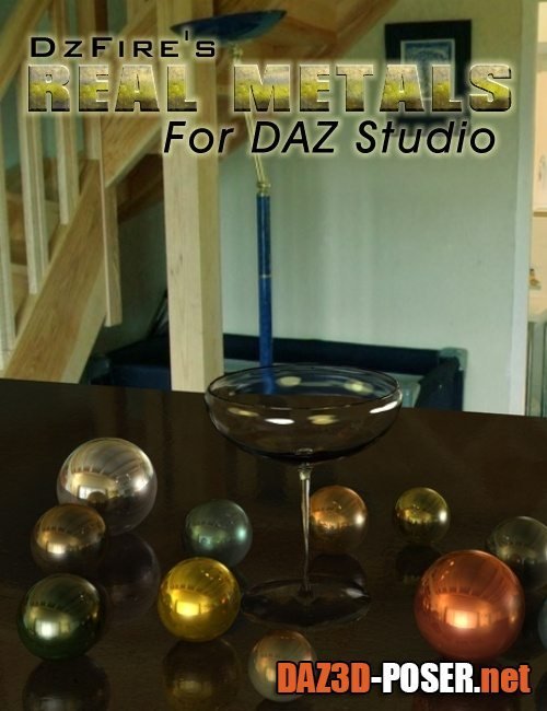 Dawnload Real Metals for DAZ Studio for free