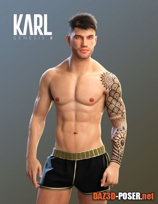 Dawnload Karl for Genesis 8 Male for free