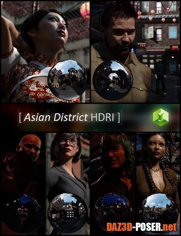 Dawnload Asian District HDRI for free