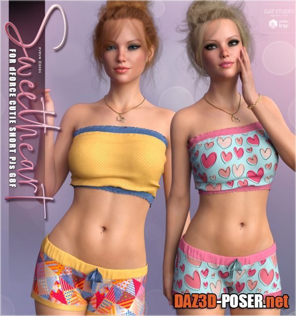 Dawnload Sweetheart for dForce Cutie Short PJs G8F for free