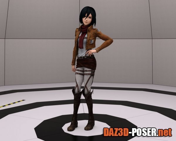 Dawnload Mikasa Ackerman for G8F for free