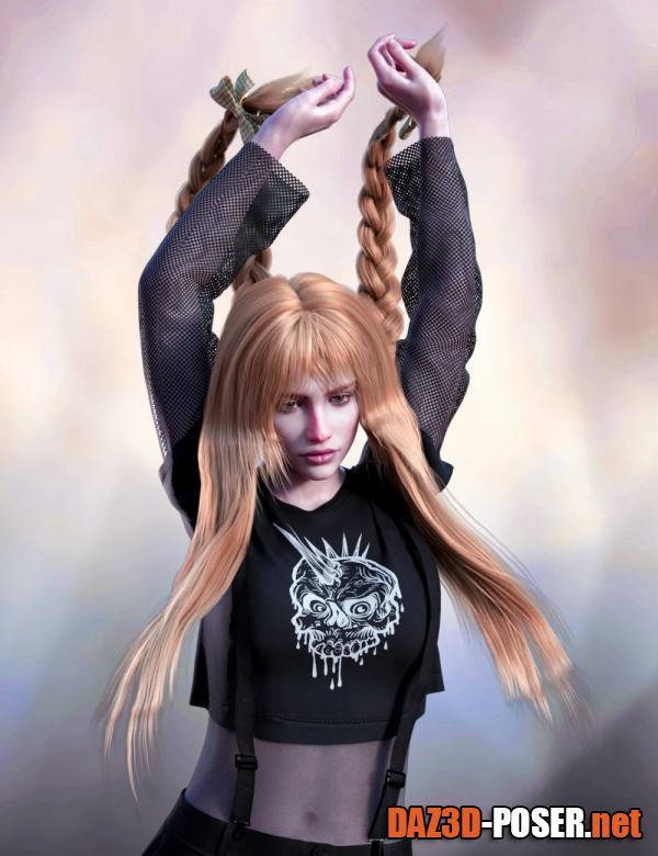 Dawnload FE Long Hair Vol 01 for Genesis 8 Female for free