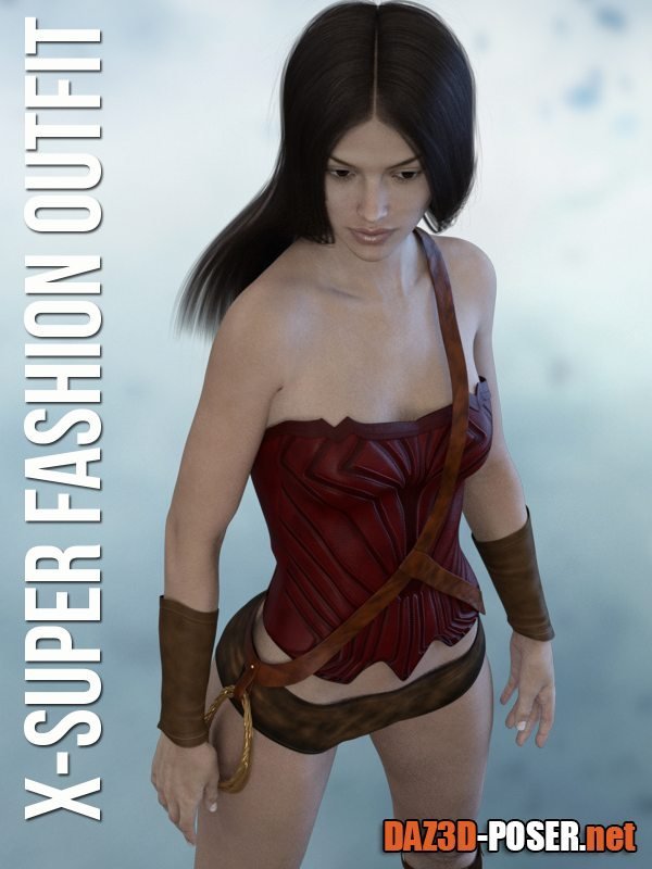 Dawnload X-Super Fashion Outfit for Genesis 3 Females for free