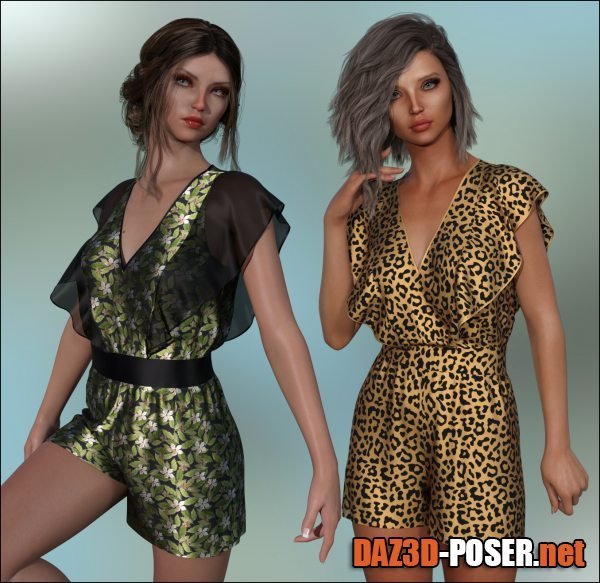Dawnload dForce - Butterfly Romper for G8F for free