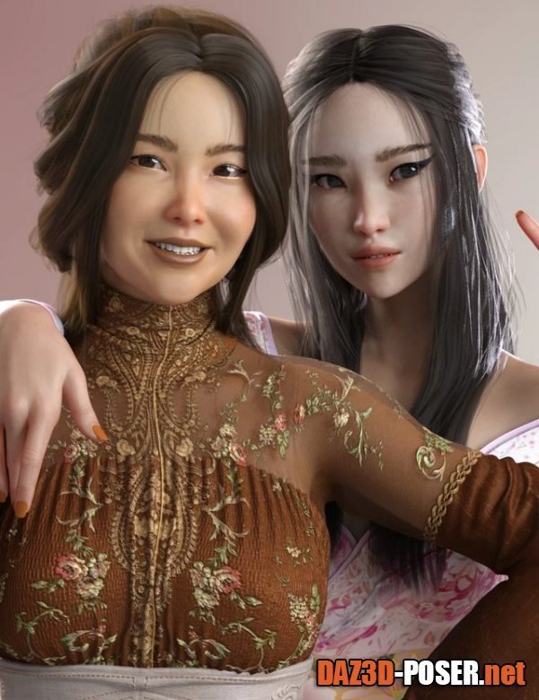 Dawnload Lian and Hanako Zhao HD for Genesis 8 Female for free