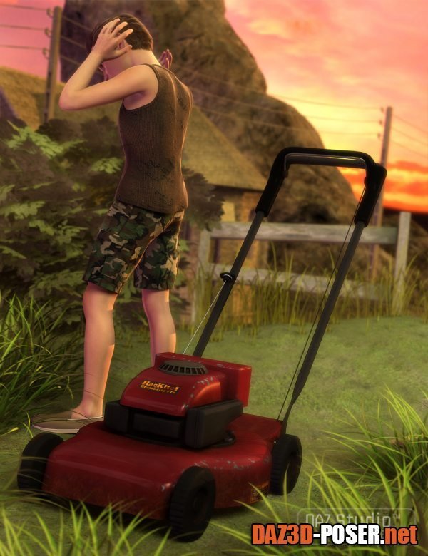 Dawnload Modern Lawnmower for free