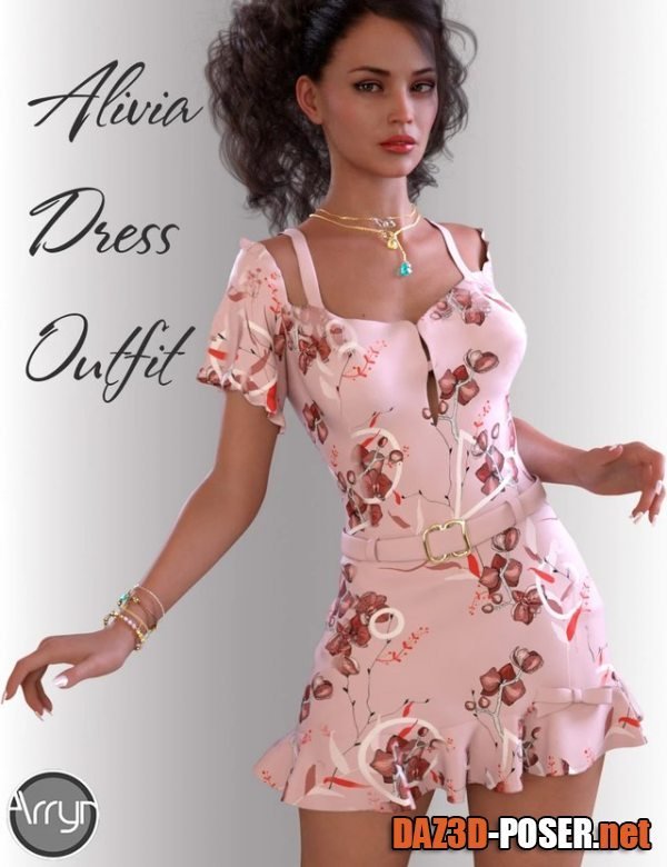 Dawnload dForce Alivia Candy Dress for Genesis 8 Female(s) for free