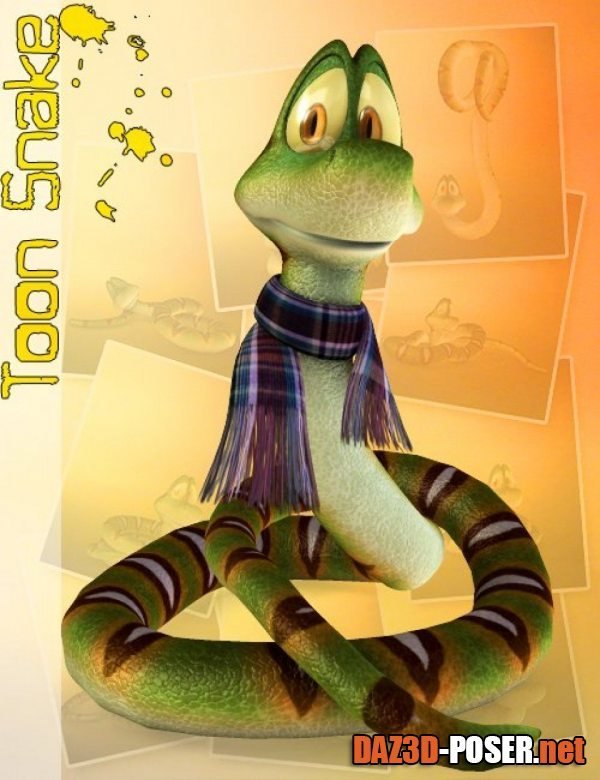 Dawnload 3D Universe Toon Snake for free