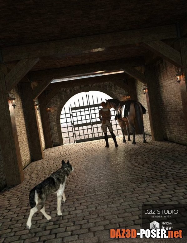 Dawnload Medieval Hallway for free