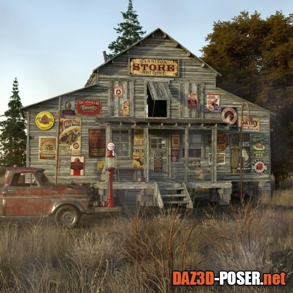 Dawnload MS20 Country Store for DAZ for free
