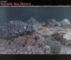 3D Scenery: Volcanic Seabottom for Poser and Daz Studio