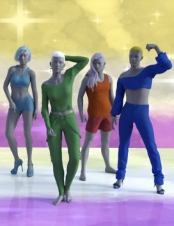 Non-Binary Masculine Poses for Genesis 8