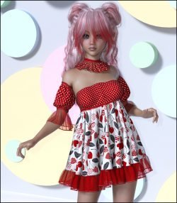 7th Ave: dForce - Esme Outfit for G8F & G8.1F